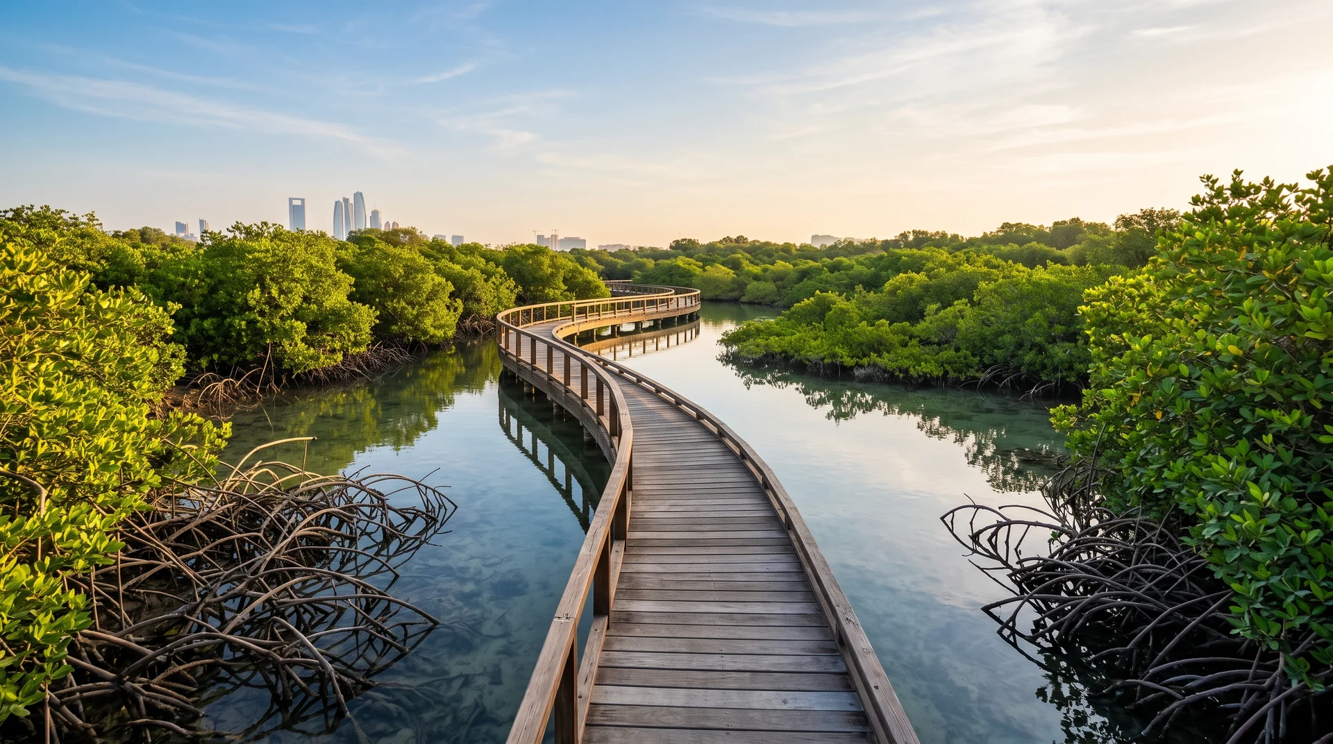Les mangroves de Jubail : kayak silencieux au milieu des hérons et des flamants - Abou Dabi