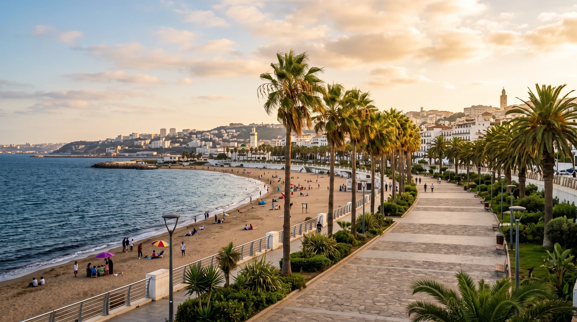 La promenade des Sablettes : le front de mer familial d'Alger - Alger