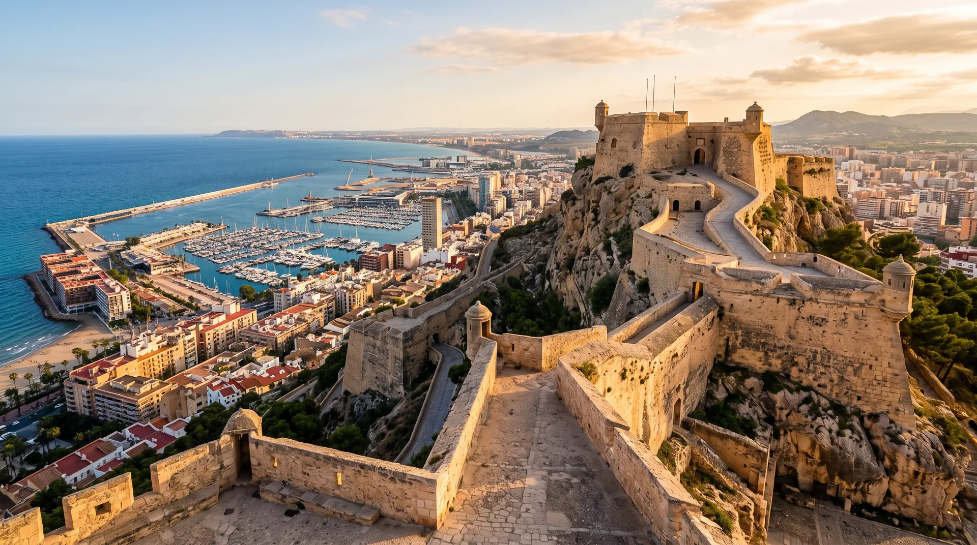 Le château de Santa Bárbara : la forteresse qui veille sur toute la baie - Alicante