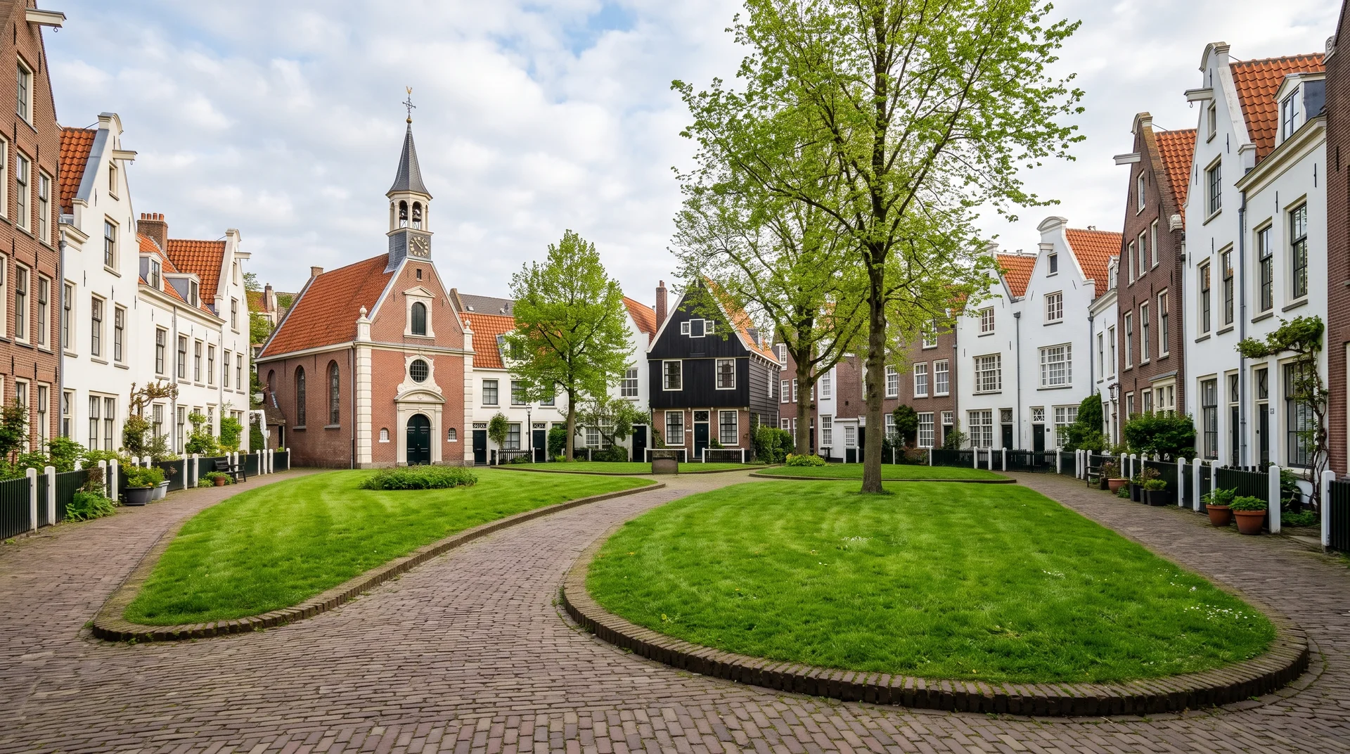 Le Begijnhof : la cour secrète à deux pas de la place la plus bruyante - Amsterdam