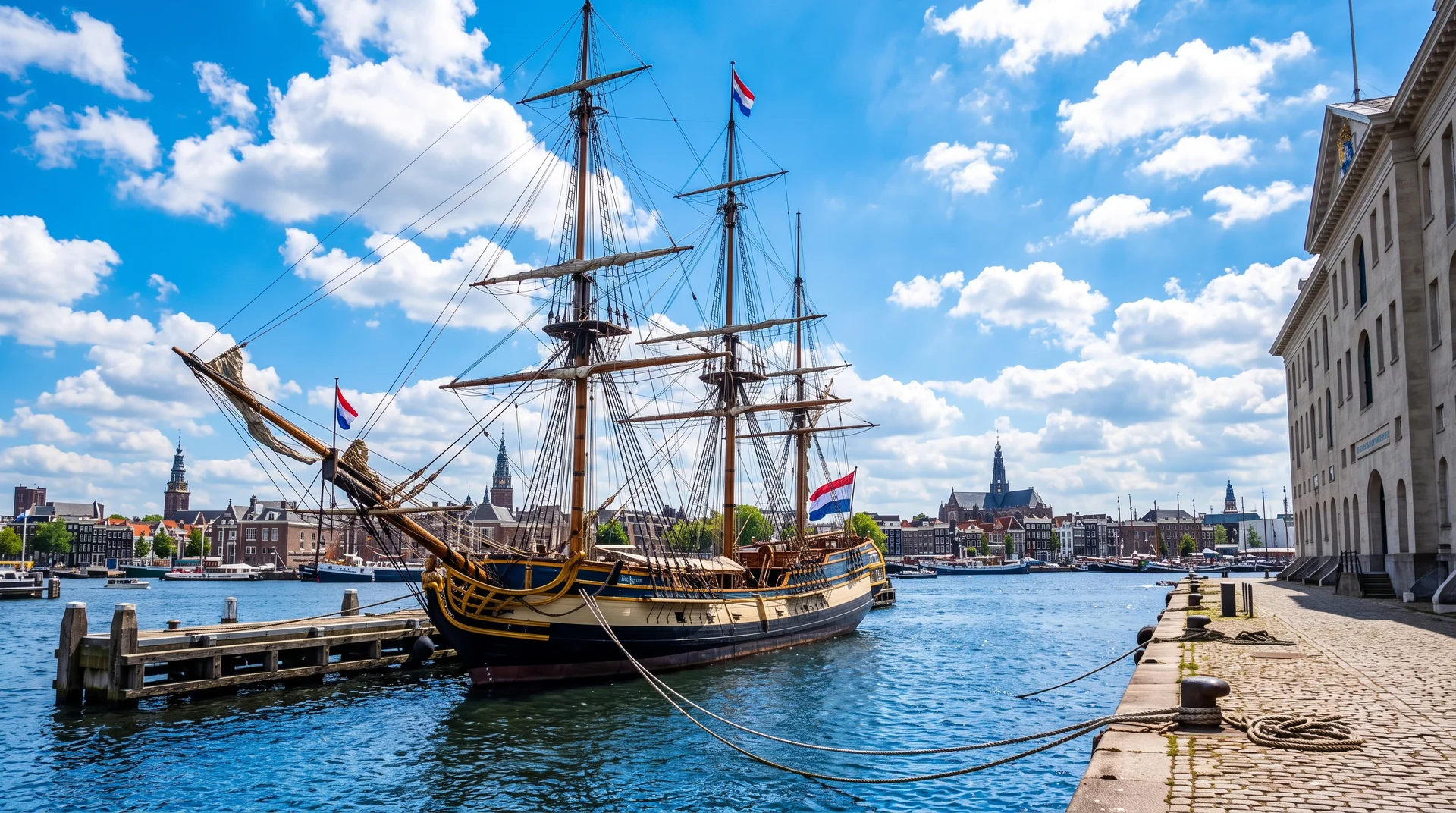 Het Scheepvaartmuseum : monter à bord d'un navire des Indes orientales - Amsterdam