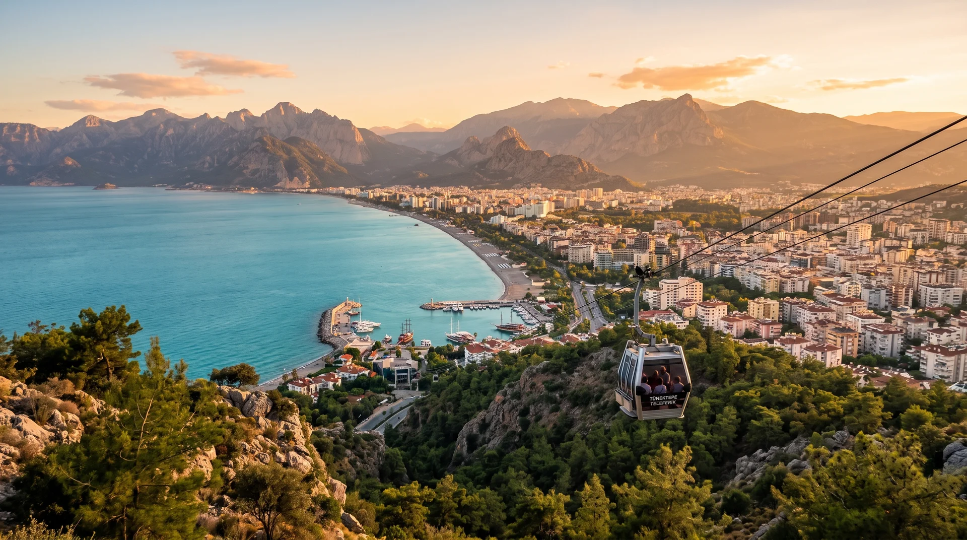 Le téléphérique de Tünektepe : embrasser tout le golfe d'Antalya d'un seul regard - Antalya