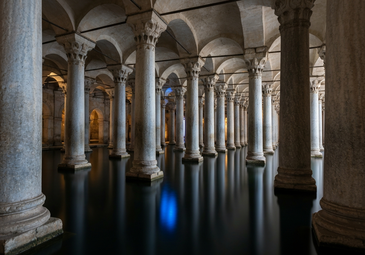 La Citerne Basilique : descendre dans l'un des plus grands mystères souterrains d'Istanbul - Istanbul