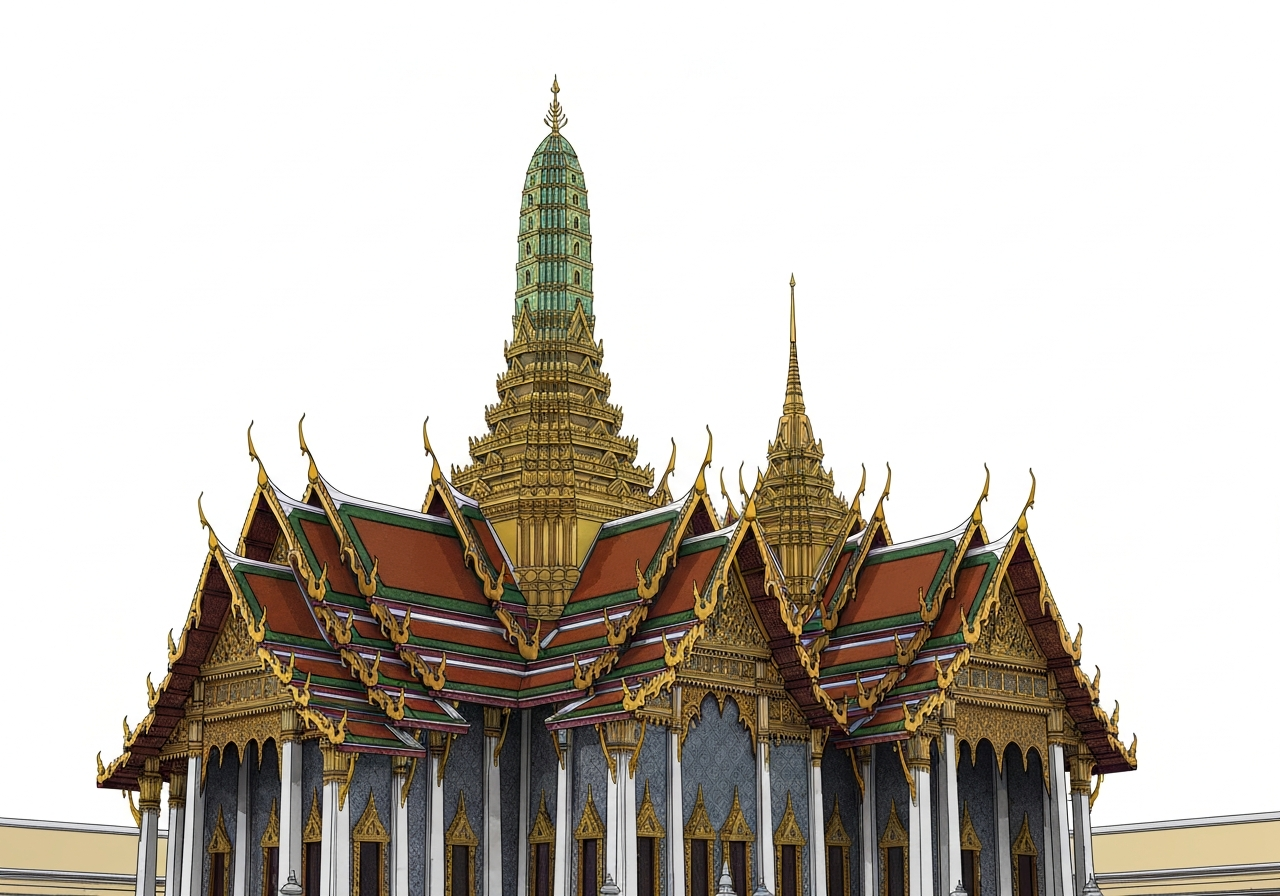 Le Grand Palais et le Wat Phra Kaew : le cœur sacré de la Thaïlande - Bangkok