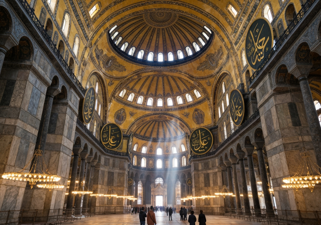 Sainte-Sophie : le chef-d'œuvre architectural entre église, mosquée et musée - Istanbul