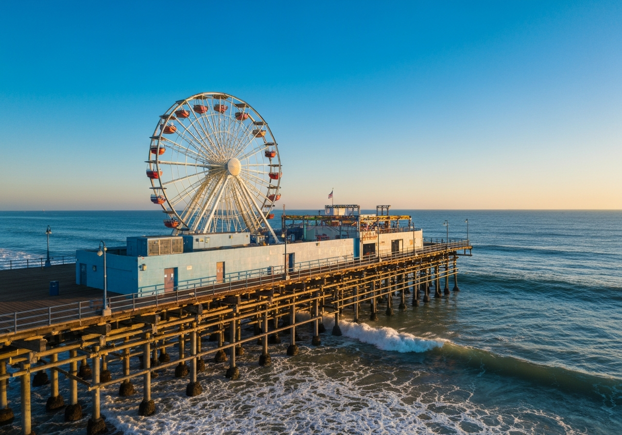 Santa Monica Pier: The Iconic Seaside Landmark of the West Coast - Los Angeles