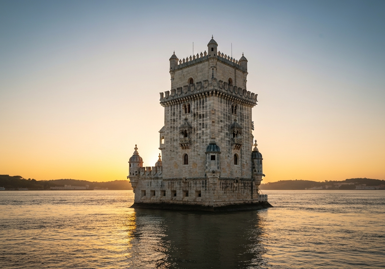 La Tour de Belém : symbole de l'âge d'or des grandes découvertes - Lisbonne
