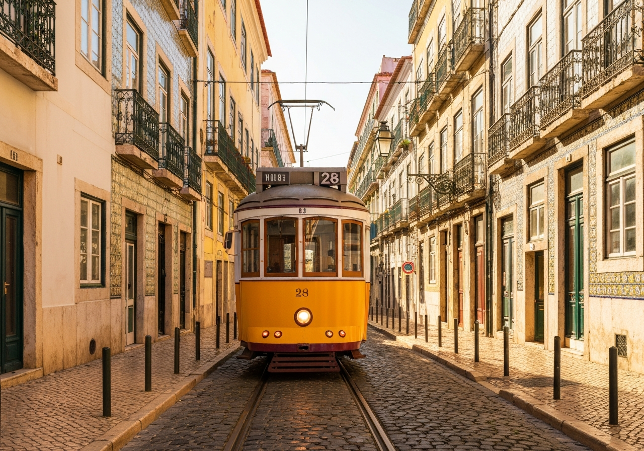 Le Tram 28 : la traversée légendaire des collines de Lisbonne - Lisbonne