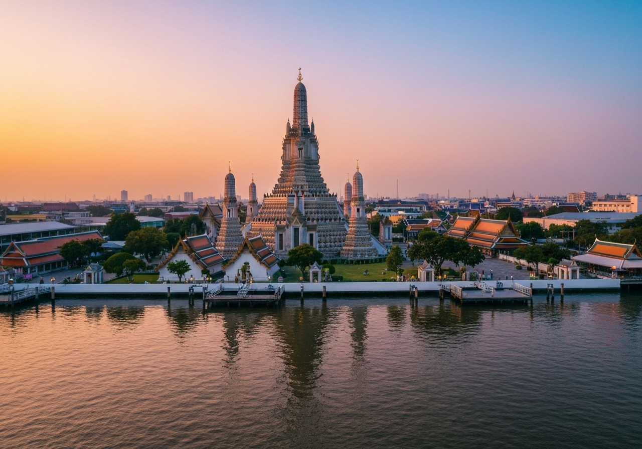 Le Wat Arun : gravir le temple de l'Aube au coucher du soleil - Bangkok